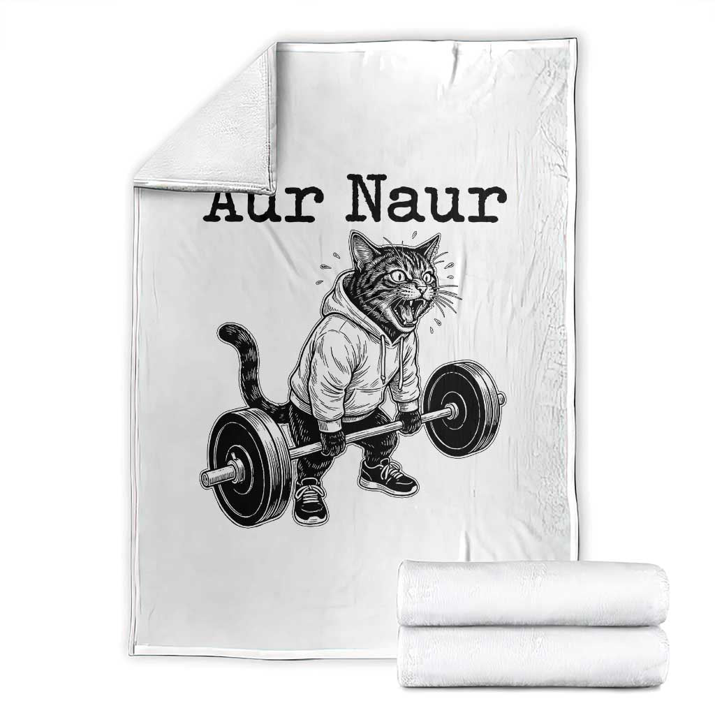 Aur Naur Raccoon Meme Throw Blanket Funny Sarcastic Oh No Australian Accent
