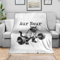 Aur Naur Raccoon Meme Throw Blanket Funny Sarcastic Oh No Australian Accent