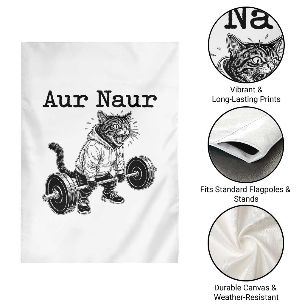 Aur Naur Raccoon Meme Garden Flag Funny Sarcastic Oh No Australian Accent