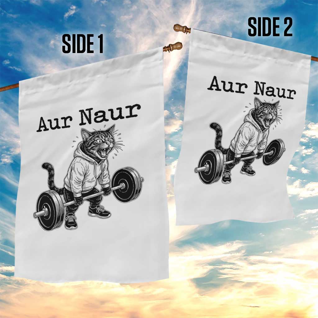 Aur Naur Raccoon Meme Garden Flag Funny Sarcastic Oh No Australian Accent