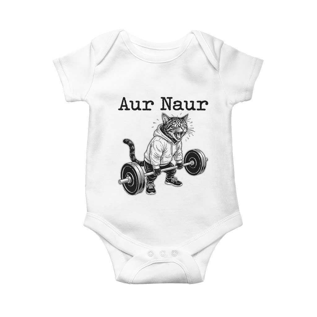 Aur Naur Raccoon Meme Baby Onesie Funny Sarcastic Oh No Australian Accent