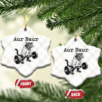 Aur Naur Raccoon Meme Ceramic Ornament Funny Sarcastic Oh No Australian Accent