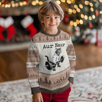 Aur Naur Raccoon Meme Ugly Christmas Sweater Funny Sarcastic Oh No Australian Accent