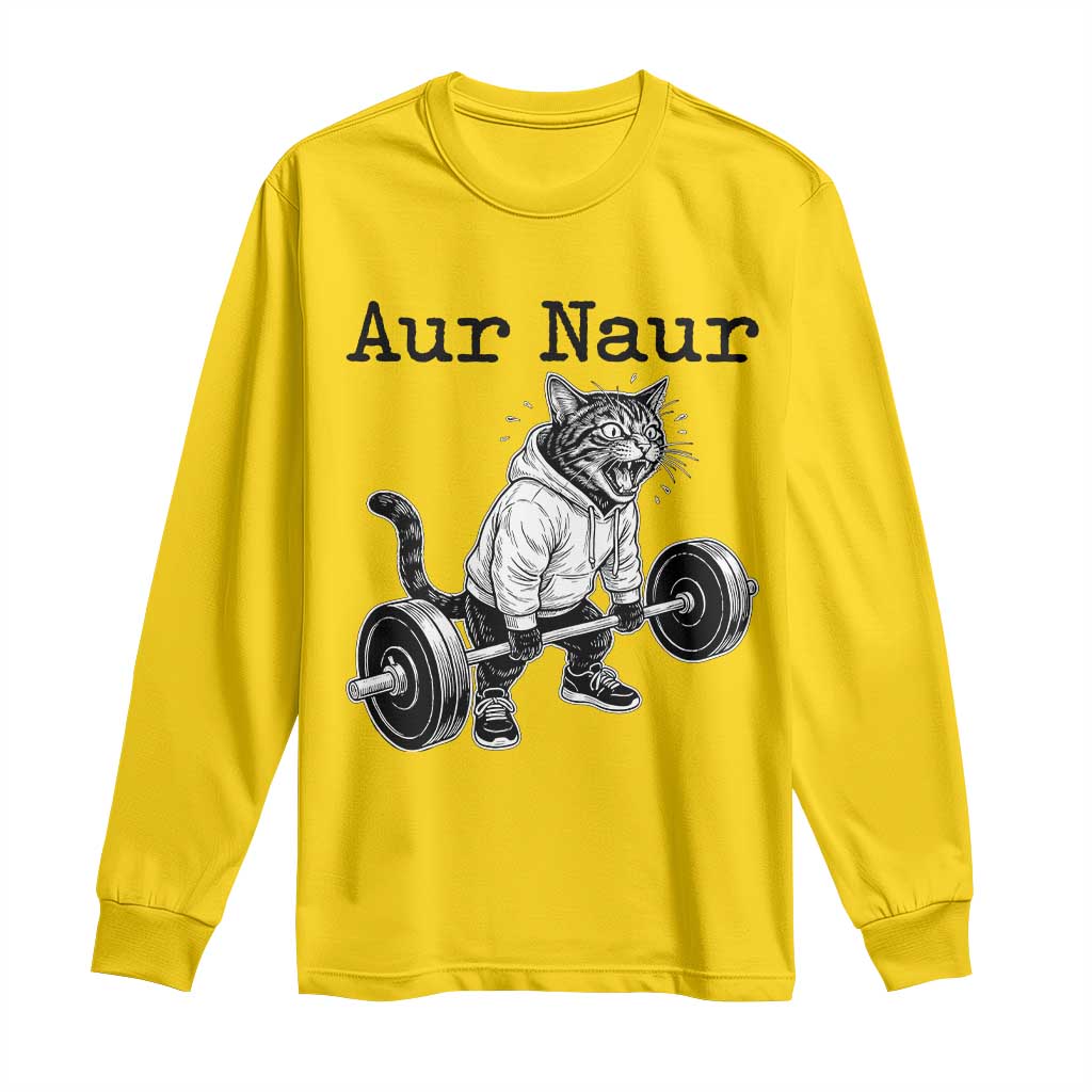 Aur Naur Raccoon Meme Long Sleeve Shirt Funny Sarcastic Oh No Australian Accent