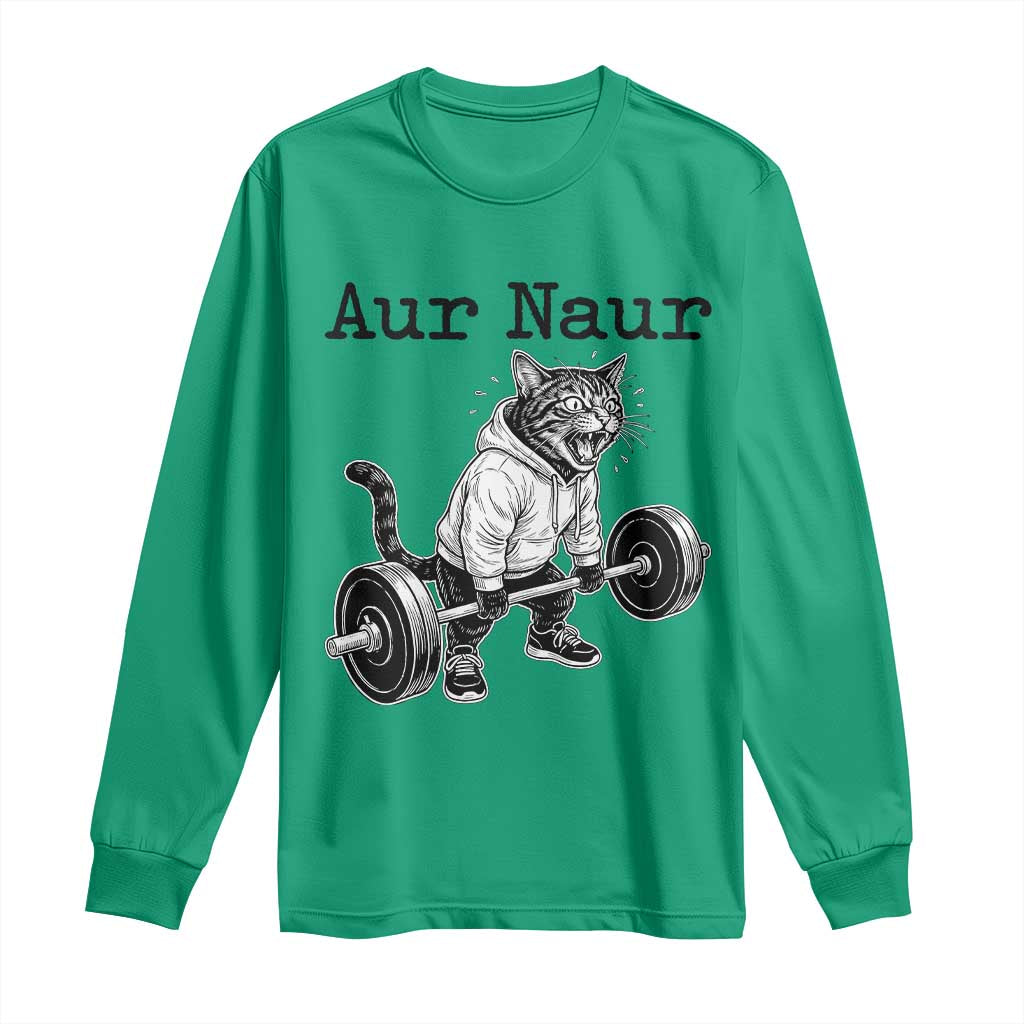 Aur Naur Raccoon Meme Long Sleeve Shirt Funny Sarcastic Oh No Australian Accent
