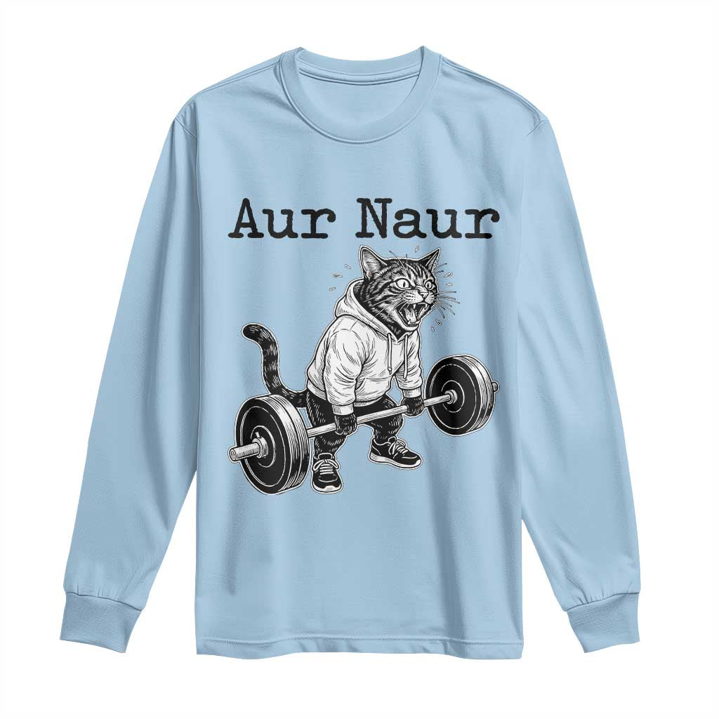 Aur Naur Raccoon Meme Long Sleeve Shirt Funny Sarcastic Oh No Australian Accent