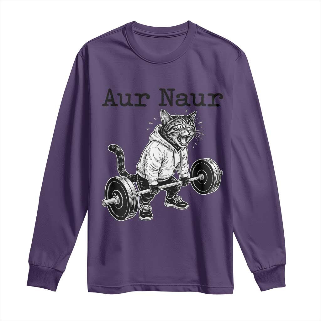 Aur Naur Raccoon Meme Long Sleeve Shirt Funny Sarcastic Oh No Australian Accent