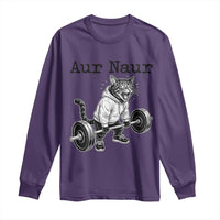 Aur Naur Raccoon Meme Long Sleeve Shirt Funny Sarcastic Oh No Australian Accent
