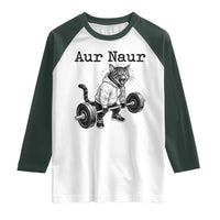 Aur Naur Raccoon Meme Raglan Shirt Funny Sarcastic Oh No Australian Accent