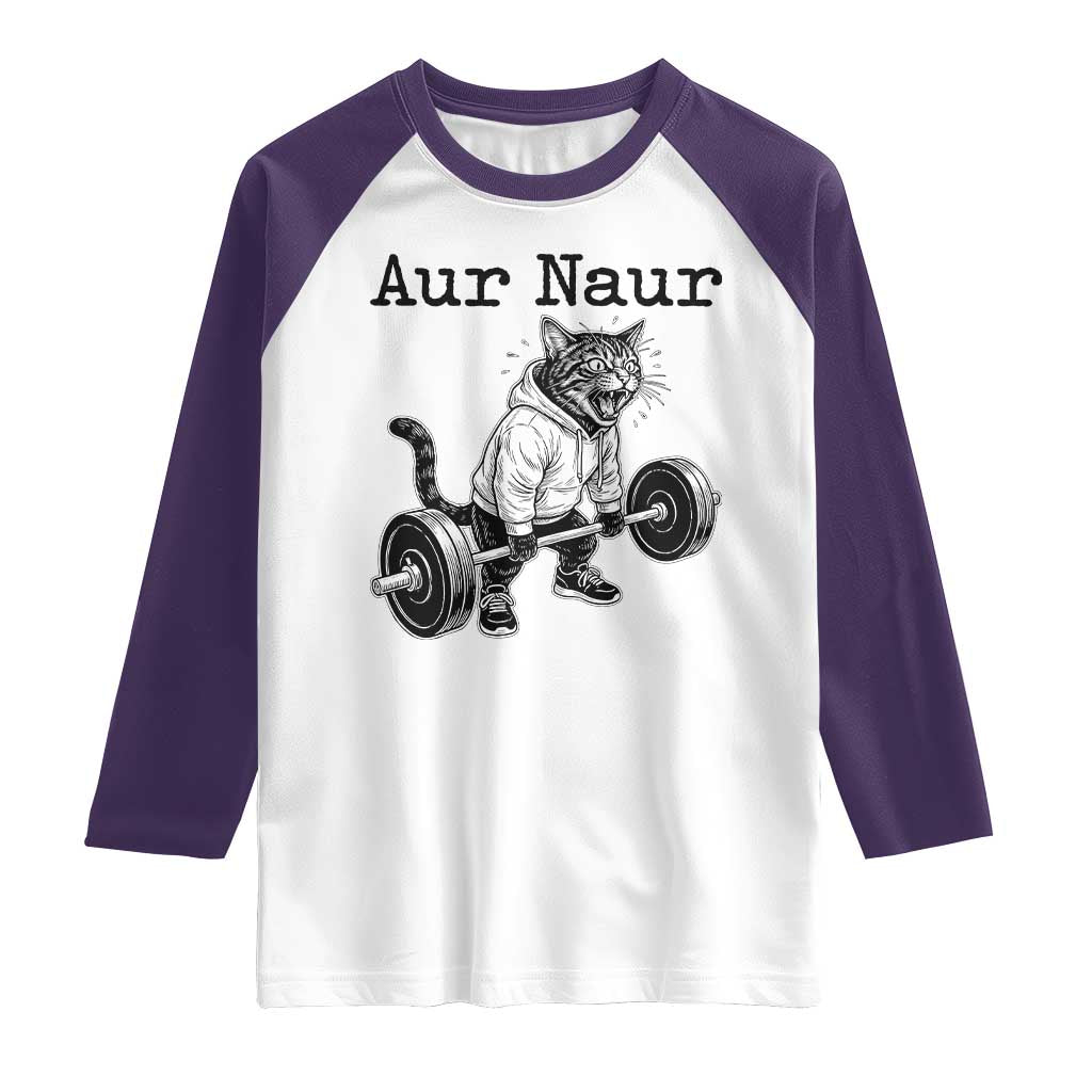 Aur Naur Raccoon Meme Raglan Shirt Funny Sarcastic Oh No Australian Accent
