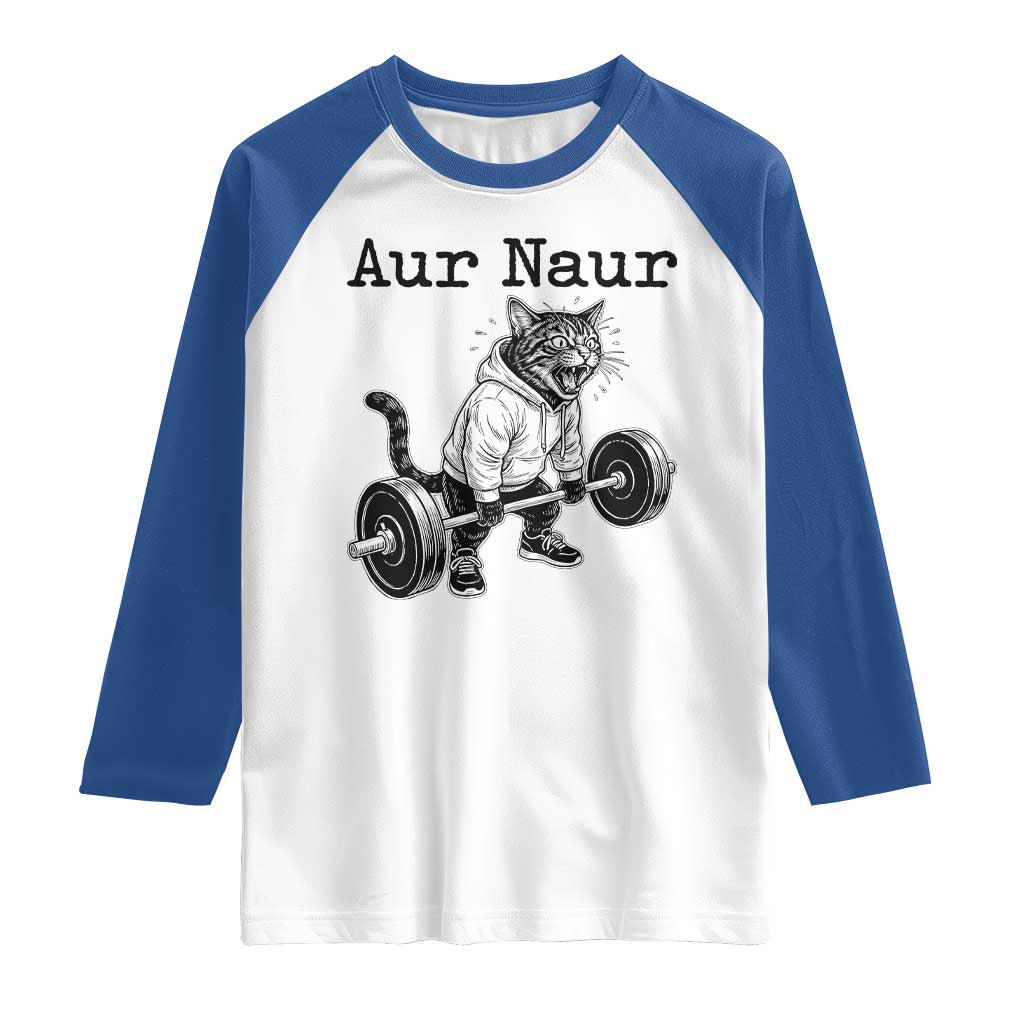Aur Naur Raccoon Meme Raglan Shirt Funny Sarcastic Oh No Australian Accent