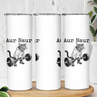 Aur Naur Raccoon Meme Skinny Tumbler Funny Sarcastic Oh No Australian Accent