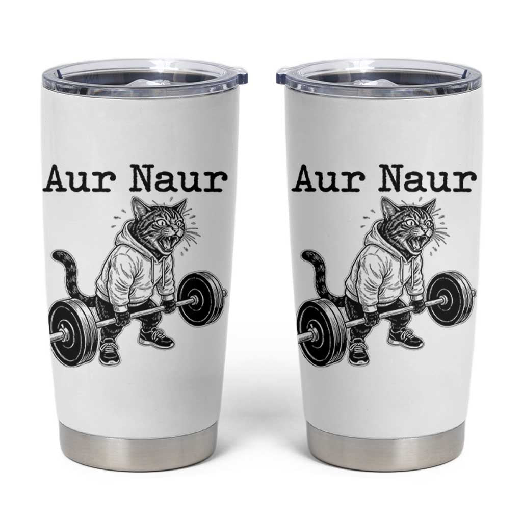 Aur Naur Raccoon Meme Tumbler Cup Funny Sarcastic Oh No Australian Accent