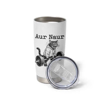 Aur Naur Raccoon Meme Tumbler Cup Funny Sarcastic Oh No Australian Accent