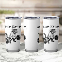 Aur Naur Raccoon Meme Tumbler Cup Funny Sarcastic Oh No Australian Accent