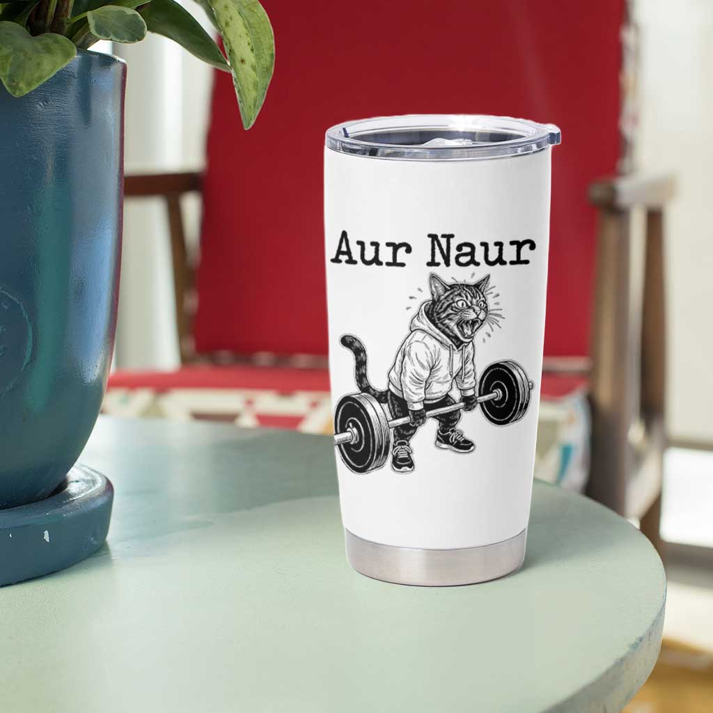 Aur Naur Raccoon Meme Tumbler Cup Funny Sarcastic Oh No Australian Accent