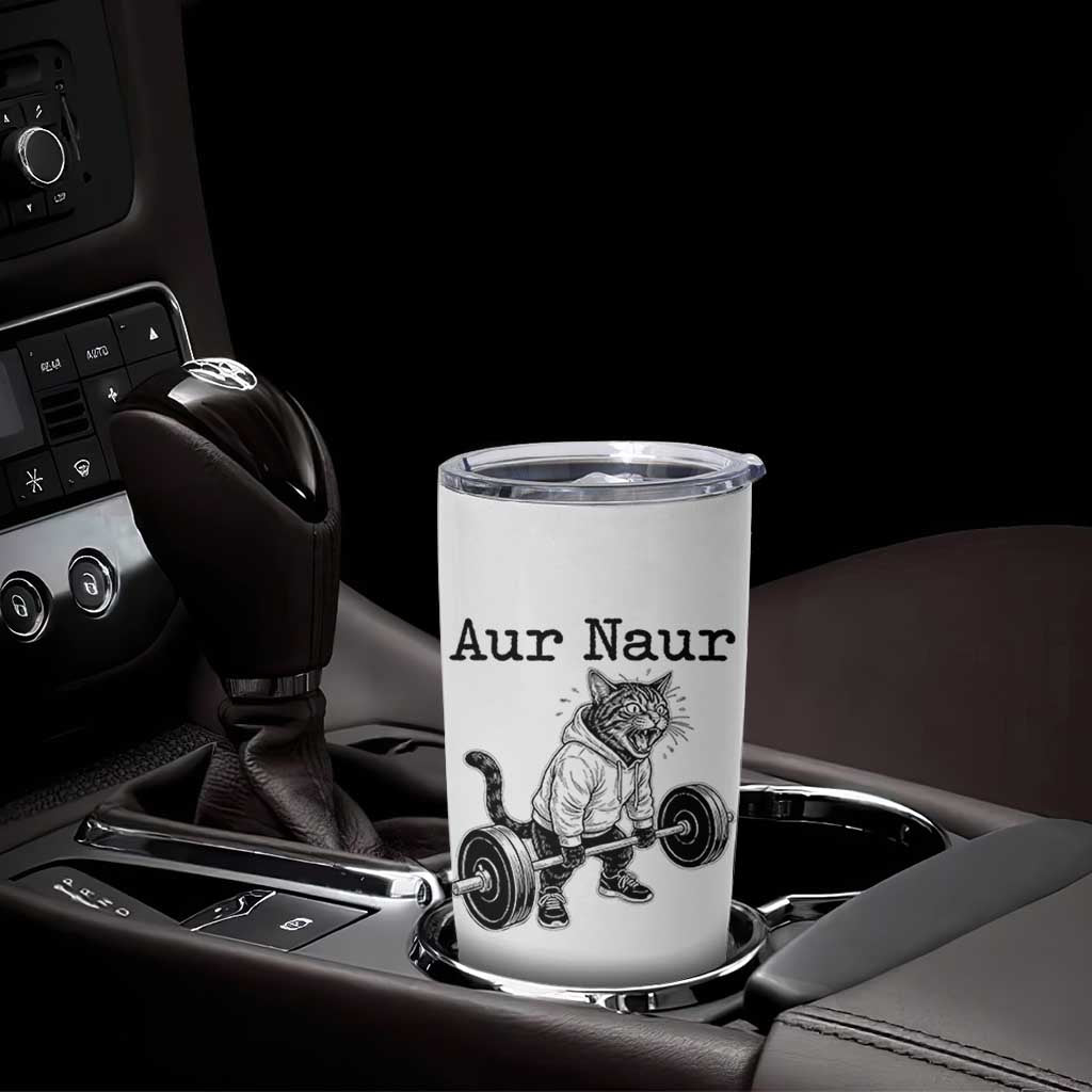 Aur Naur Raccoon Meme Tumbler Cup Funny Sarcastic Oh No Australian Accent