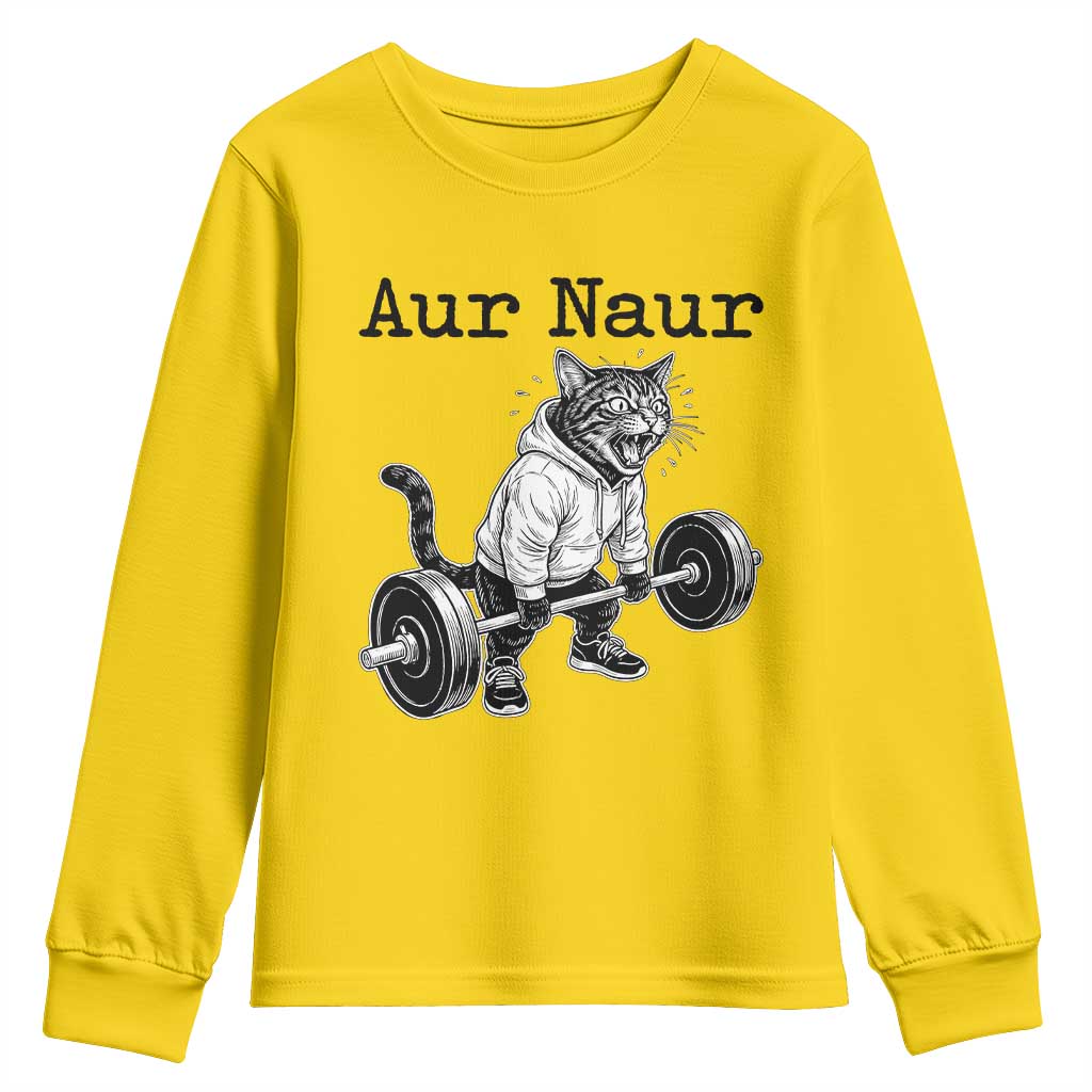 Aur Naur Raccoon Meme Youth Sweatshirt Funny Sarcastic Oh No Australian Accent