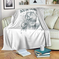 Aur Naur Raccoon St Patricks Day Throw Blanket Funny Sarcastic Oh No Australian Accent