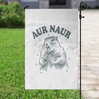 Aur Naur Raccoon St Patricks Day Garden Flag Funny Sarcastic Oh No Australian Accent