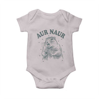 Aur Naur Raccoon St Patricks Day Baby Onesie Funny Sarcastic Oh No Australian Accent