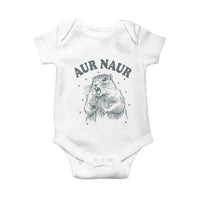 Aur Naur Raccoon St Patricks Day Baby Onesie Funny Sarcastic Oh No Australian Accent