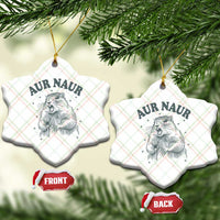 Aur Naur Raccoon St Patricks Day Ceramic Ornament Funny Sarcastic Oh No Australian Accent