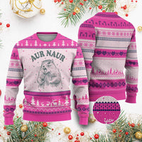Aur Naur Raccoon St Patricks Day Ugly Christmas Sweater Funny Sarcastic Oh No Australian Accent