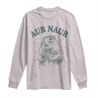 Aur Naur Raccoon St Patricks Day Long Sleeve Shirt Funny Sarcastic Oh No Australian Accent