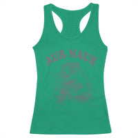Aur Naur Raccoon St Patricks Day Racerback Tank Top Funny Sarcastic Oh No Australian Accent