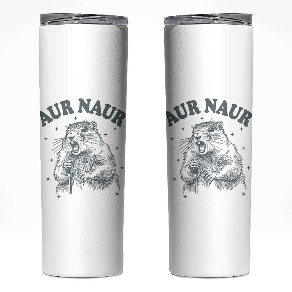 Aur Naur Raccoon St Patricks Day Skinny Tumbler Funny Sarcastic Oh No Australian Accent