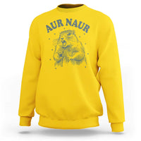 Aur Naur Raccoon St Patricks Day Sweatshirt Funny Sarcastic Oh No Australian Accent
