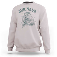 Aur Naur Raccoon St Patricks Day Sweatshirt Funny Sarcastic Oh No Australian Accent