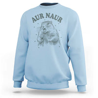 Aur Naur Raccoon St Patricks Day Sweatshirt Funny Sarcastic Oh No Australian Accent