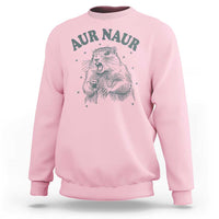 Aur Naur Raccoon St Patricks Day Sweatshirt Funny Sarcastic Oh No Australian Accent