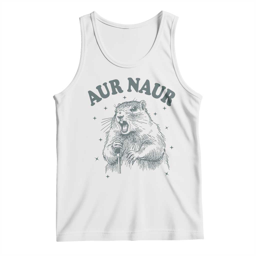 Aur Naur Raccoon St Patricks Day Tank Top Funny Sarcastic Oh No Australian Accent