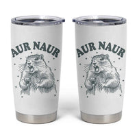 Aur Naur Raccoon St Patricks Day Tumbler Cup Funny Sarcastic Oh No Australian Accent