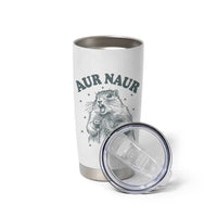 Aur Naur Raccoon St Patricks Day Tumbler Cup Funny Sarcastic Oh No Australian Accent
