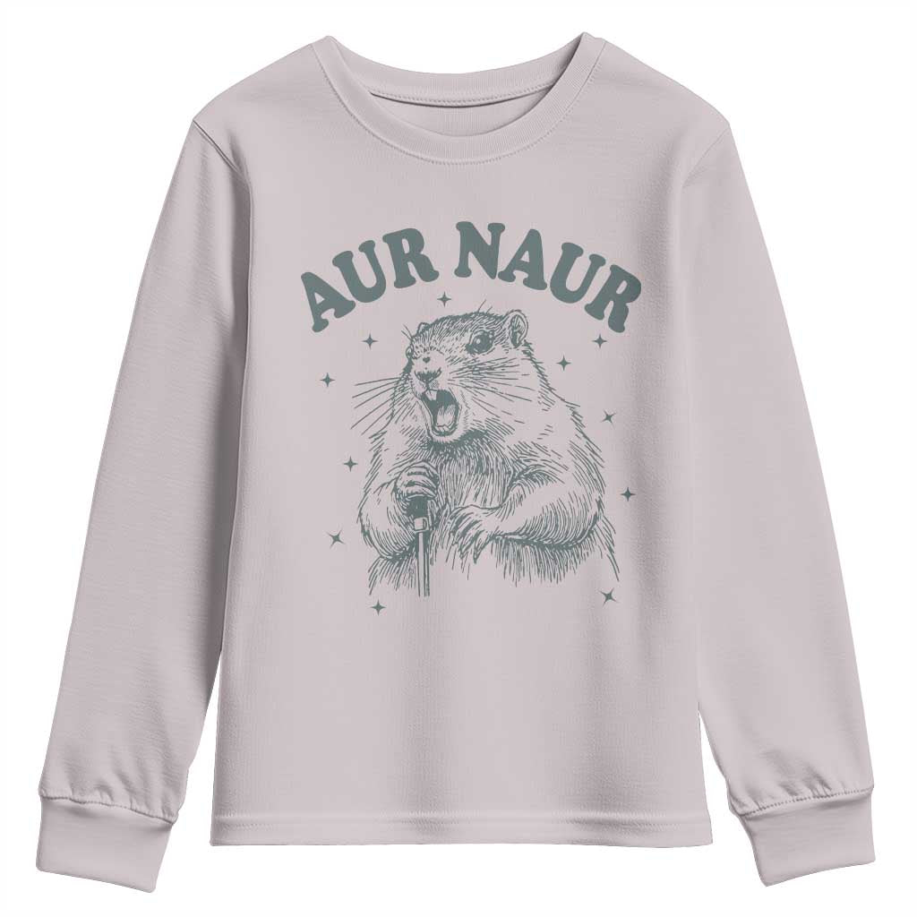 Aur Naur Raccoon St Patricks Day Youth Sweatshirt Funny Sarcastic Oh No Australian Accent