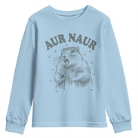 Aur Naur Raccoon St Patricks Day Youth Sweatshirt Funny Sarcastic Oh No Australian Accent