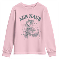 Aur Naur Raccoon St Patricks Day Youth Sweatshirt Funny Sarcastic Oh No Australian Accent