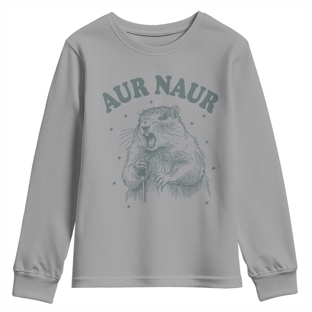 Aur Naur Raccoon St Patricks Day Youth Sweatshirt Funny Sarcastic Oh No Australian Accent