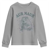 Aur Naur Raccoon St Patricks Day Youth Sweatshirt Funny Sarcastic Oh No Australian Accent