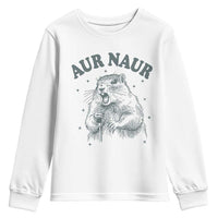 Aur Naur Raccoon St Patricks Day Youth Sweatshirt Funny Sarcastic Oh No Australian Accent