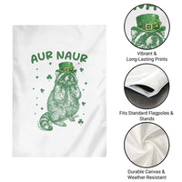 Aur Naur Cowboy Raccoon Meme Garden Flag Funny Sarcastic Oh No Australian Accent