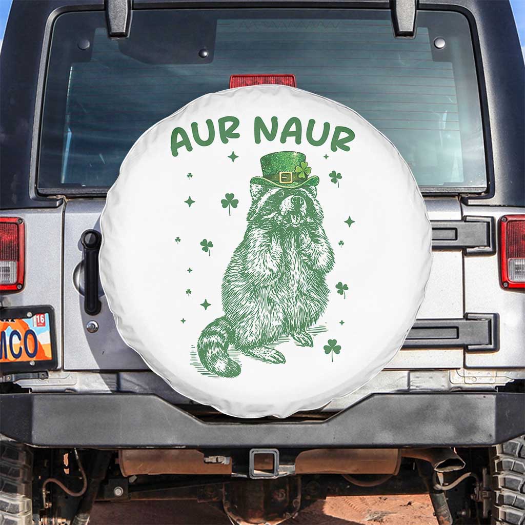 Aur Naur Cowboy Raccoon Meme Spare Tire Cover Funny Sarcastic Oh No Australian Accent