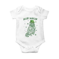 Aur Naur Cowboy Raccoon Meme Baby Onesie Funny Sarcastic Oh No Australian Accent