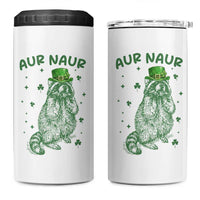 Aur Naur Cowboy Raccoon Meme 4 in 1 Can Cooler Tumbler Funny Sarcastic Oh No Australian Accent