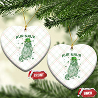 Aur Naur Cowboy Raccoon Meme Ceramic Ornament Funny Sarcastic Oh No Australian Accent