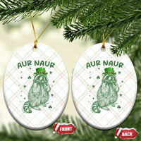 Aur Naur Cowboy Raccoon Meme Ceramic Ornament Funny Sarcastic Oh No Australian Accent
